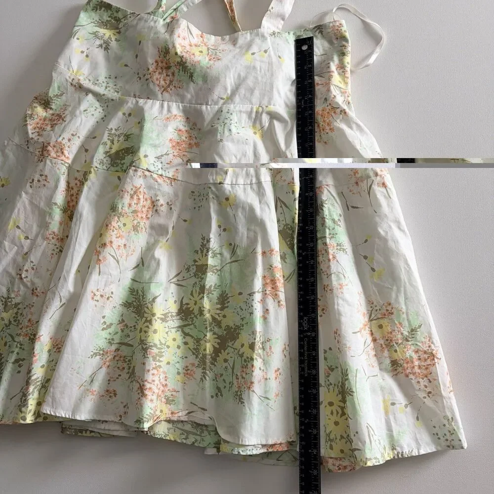 NWT Let The Sunshine In Printed Mini Dress in Light Combo Free People Medium - Picture 8 of 16